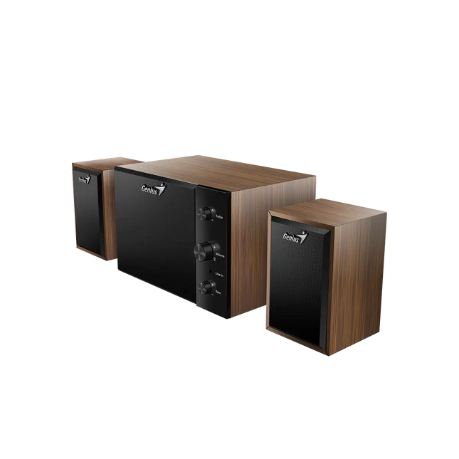 Parlante Genius SW-350 2.1 | Sistema de Sonido | Subwoofer 5.25” | 100W RMS | Conexión 3.5mm