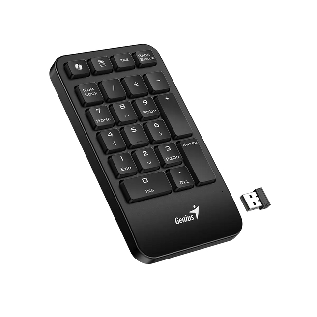 Teclado Numérico Genius Numpad 1000 | Inalámbrico | 2.4GHz | 19 Teclas | Diseño Compacto