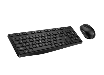 Mouse Genius KM-8206S vista inferior con sensor óptico 1600 DPI y compartimento batería