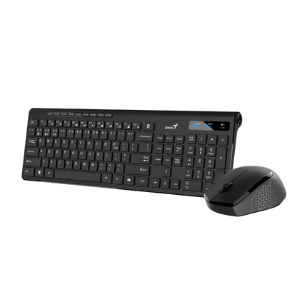 Teclado y Mouse Genius SlimStar 8230 | Inalámbrico Bluetooth + Receptor USB | Español | Diseño Delgado