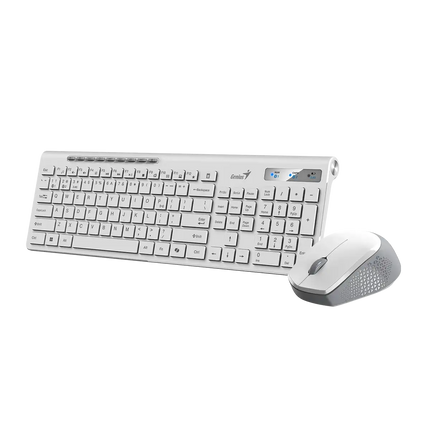 Teclado y Mouse Genius SlimStar 8230 | Inalámbrico Bluetooth + Receptor USB | Español | Negro
