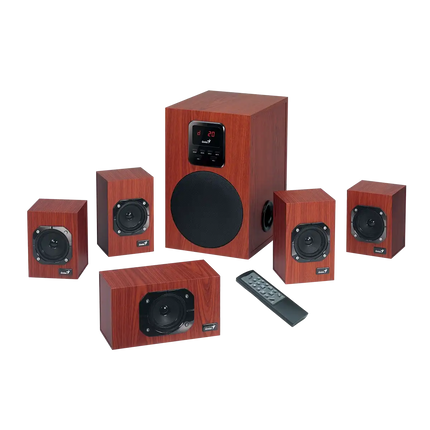 Sistema de Sonido 5.1 Genius RS2 SWHF5.1 4600 | 120W RMS | Bluetooth | Control Remoto