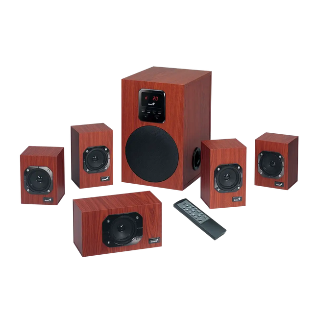 Sistema de Sonido 5.1 Genius RS2 SWHF5.1 4600 | 120W RMS | Bluetooth | Control Remoto