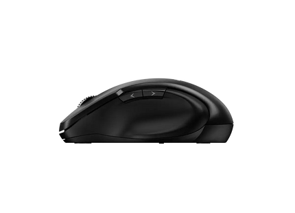 Mouse ergonómico Genius Ergo 8200S negro vista trasera con sensor óptico 1200 DPI