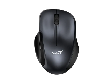 Mouse Genius RS2 Ergo 8200S gris vista frontal con diseño ergonómico