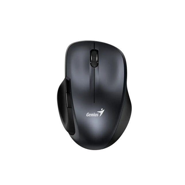 Mouse Genius RS2 Ergo 8200S gris vista frontal con diseño ergonómico
