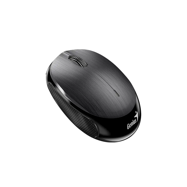 Mouse inalámbrico NX-9000BT lateral mostrando perfil ergonómico