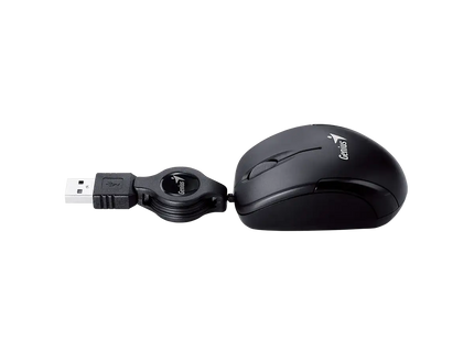 Mouse Genius RS2 Micro Traveler V2 1000 DPI vista de perfil ergonómico