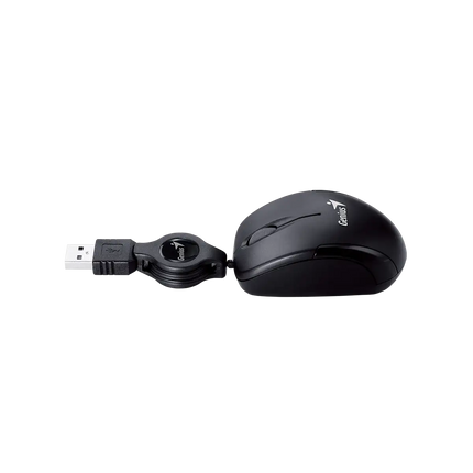 Mouse Genius RS2 Micro Traveler V2 | Alámbrico | Compacto | USB | 1000 DPI