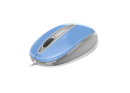 Vista superior mouse Genius DX-Mini con rueda scroll y botones