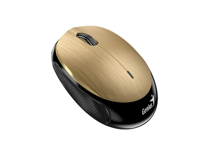 Vista lateral del mouse Genius NX-9000BT mostrando diseño ergonómico compacto