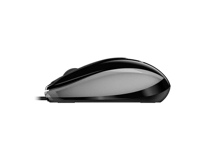 Mouse Genius DX-Mini vista inferior con sensor óptico y detalles técnicos del modelo