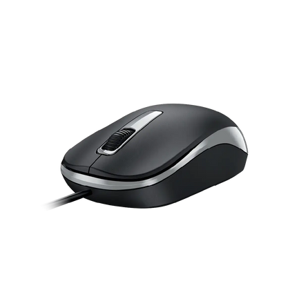 Mouse Genius DX-125S | Alámbrico USB | Sensor óptico 1200 DPI | Diseño ergonómico | Color Negro