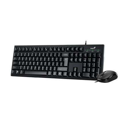 Teclado y Mouse Genius RS2 KM-100SE | Alámbrico USB | Español | Membrana | Diseño Compacto