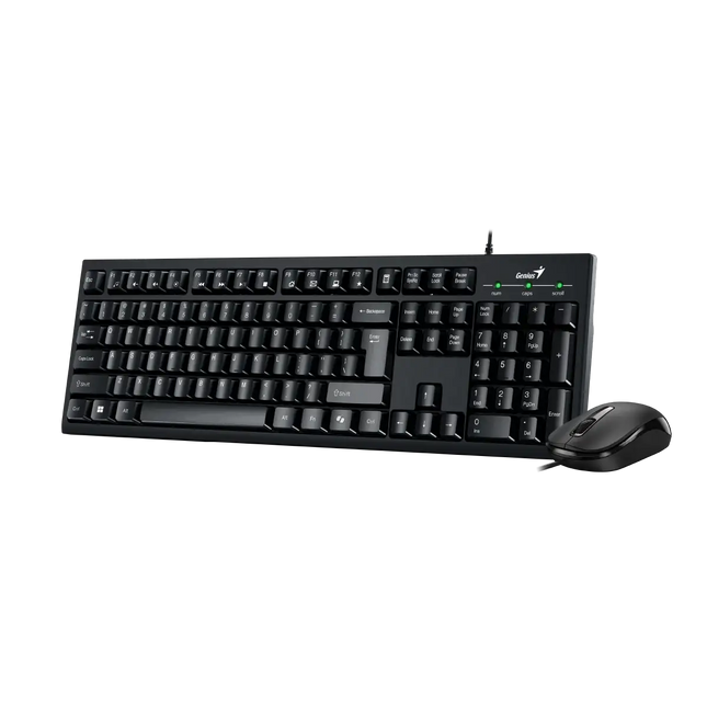 Teclado y Mouse Genius RS2 KM-100SE | Alámbrico USB | Español | Membrana | Diseño Compacto