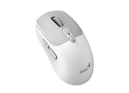 Mouse Genius NX-8080S vista lateral mostrando diseño ergonómico ambidiestro