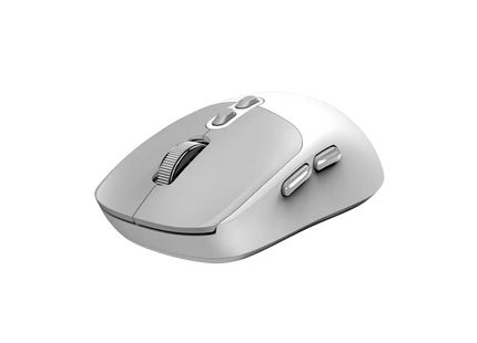 Mouse inalámbrico Genius NX-8080S vista posterior con sensor óptico y logo