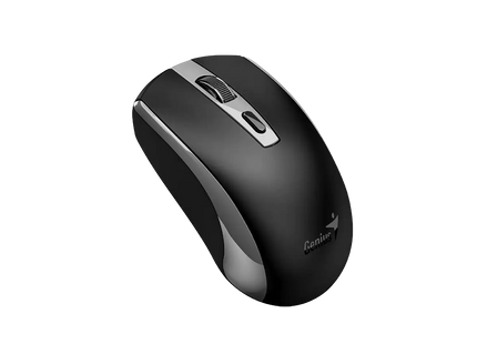 Mouse Genius ECO-8150 vista lateral mostrando diseño ergonómico