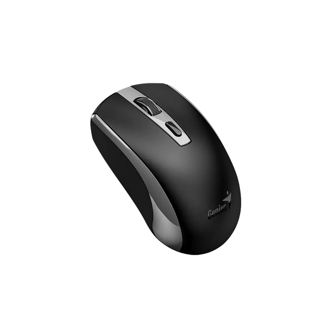 Mouse Genius ECO-8150 vista lateral mostrando diseño ergonómico
