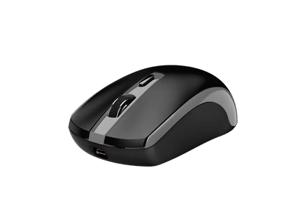 Mouse inalámbrico Genius ECO-8150 vista trasera con receptor USB