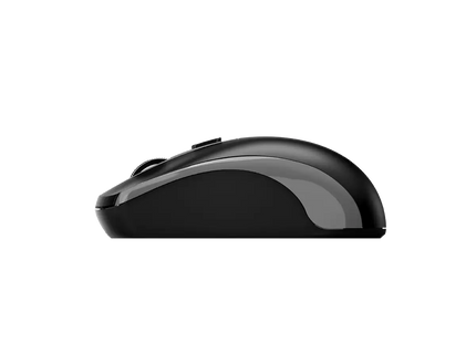 Mouse Genius ECO-8150 gris vista superior con rueda de desplazamiento