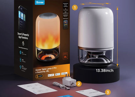 Lámpara Inteligente Govee Table Lamp 2 Pro x Sound by JBL, H6020