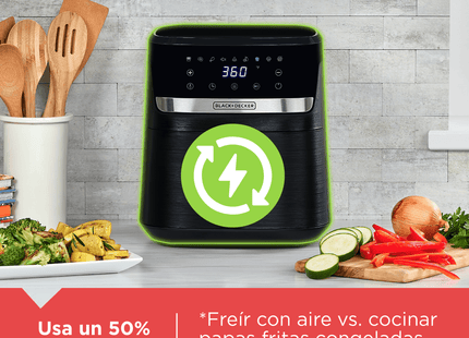 Freidora de Aire Digital Black+Decker Purifry, AFBD62‑1BDLA