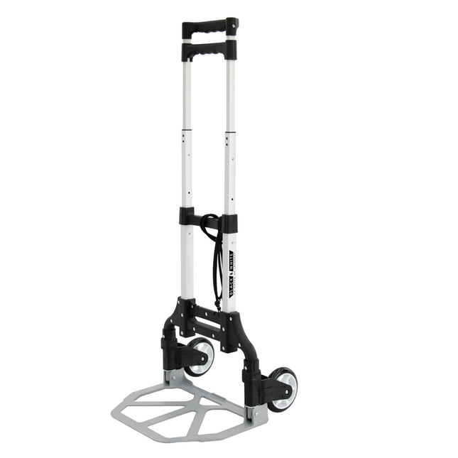 Black&White BWCZ75 Carretilla de Aluminio Plegable 75 kg con 2 Ruedas de 127 mm