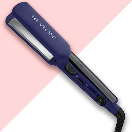 Alisadora de Titanio 2” Revlon Azul | Para un alisado profesional rápido y duradero