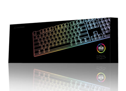 Teclado Gaming Sharkoon PureWriter TKL | Mecánico | RGB | USB | Switch Azul | Inglés