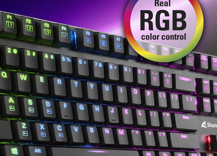 Teclado Gaming Sharkoon PureWriter TKL | 60% | Kailh Red | RGB | Alámbrico USB | Inglés