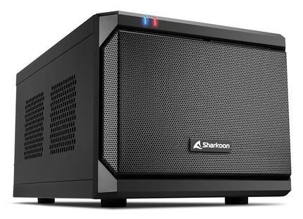 Caja Mini-ITX Sharkoon QB One Negra | 1x Ventilador 120mm | 2x USB 3.0 | 2x USB 2.0 | Compatible con GPU hasta 31.5 cm