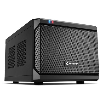 Caja Mini-ITX Sharkoon QB One Negra | 1x Ventilador 120mm | 2x USB 3.0 | 2x USB 2.0 | Compatible con GPU hasta 31.5 cm