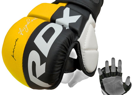 RDX Guantes de Sparring MMA Amarillo T6 - vista frontal