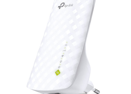 Vista lateral del extensor TP-Link RE220 con puerto Ethernet