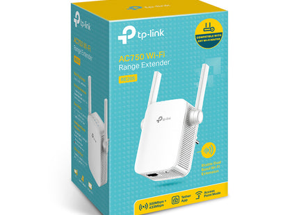 Amplificador de señal RE205 AC750 vista superior con antenas internas