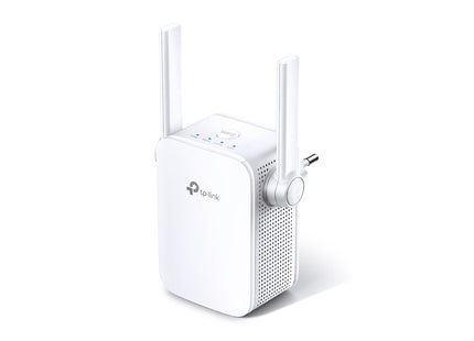 Amplificador WiFi TP-Link RE305 AC1200 vista frontal con indicadores LED