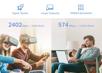 Repetidor Wi-Fi AX3000 EasyMesh TP-Link, RE705X