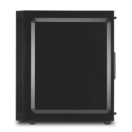 Case Sharkoon RGB Slider | ATX | Media Torre | Panel Vidrio Templado | RGB Frontal | Negro