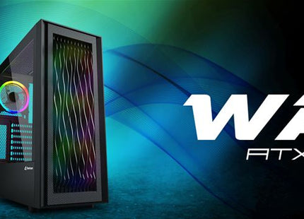 Case Sharkoon RGB Wave Media | ATX | 3x 120mm RGB | 1x 120mm RGB | Vidrio Templado | USB-C