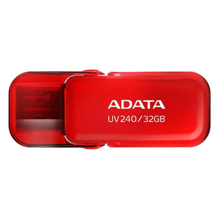 Memoria USB ADATA UV240 | 32GB | USB 2.0 | Rojo | Diseño retráctil