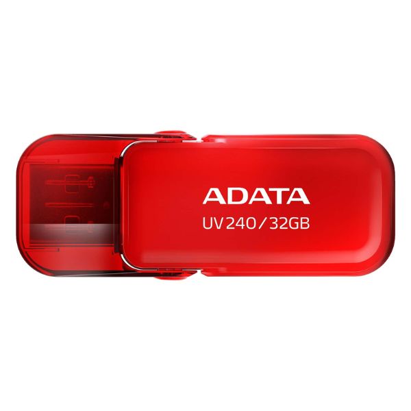 Memoria USB ADATA UV240 | 32GB | USB 2.0 | Rojo | Diseño retráctil