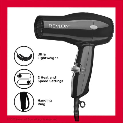 Secadora Compact Styler Revlon RVDR5034N3 | Para secar y estilizar tu cabello con potencia en tamaño portátil