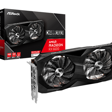 Tarjeta de Video ASRock RX6600 CLD 8G | Radeon RX 6600 | 8GB GDDR6 | 2044 MHz