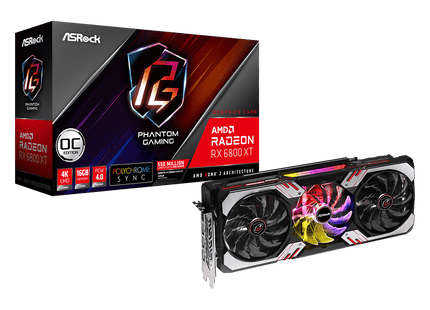 Tarjeta de Video ASRock RX6800XT PGD 16GO | Radeon RX 6800 XT | 16GB GDDR6 | 2015 MHz