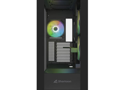 Case Sharkoon Rebel C60 RGB | ATX | Media Torre | Vidrio Templado | 4 Ventiladores RGB | Negro