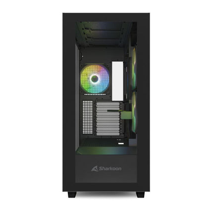 Case Sharkoon Rebel C60 RGB | ATX | Media Torre | Vidrio Templado | 4 Ventiladores RGB | Negro