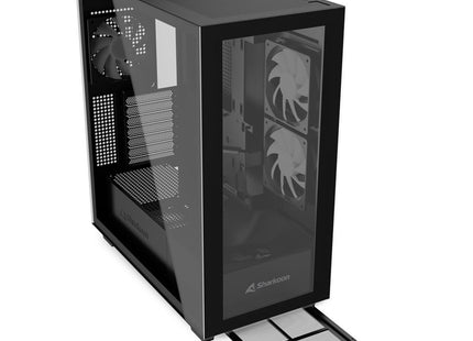 Case Sharkoon Rebel C60 RGB | ATX | Media Torre | Vidrio Templado | 4 Ventiladores RGB | Negro