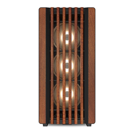 Case Sharkoon Rebel C70G RGB | ATX | Mid Tower | 4 Ventiladores RGB PWM | Frente de Madera | Vidrio Templado | Negro