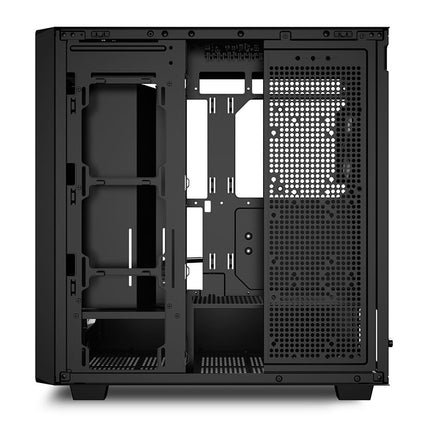 Case Sharkoon Rebel C70G RGB | ATX | Mid Tower | 4 Ventiladores RGB PWM | Frente de Madera | Vidrio Templado | Negro